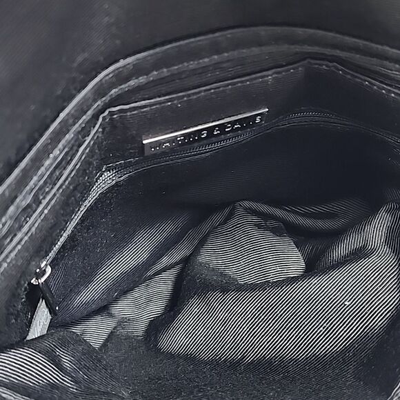 Whiting and Davis Black Mesh Body Chunky Chain Shoulder Bag - Picture 11 of 16